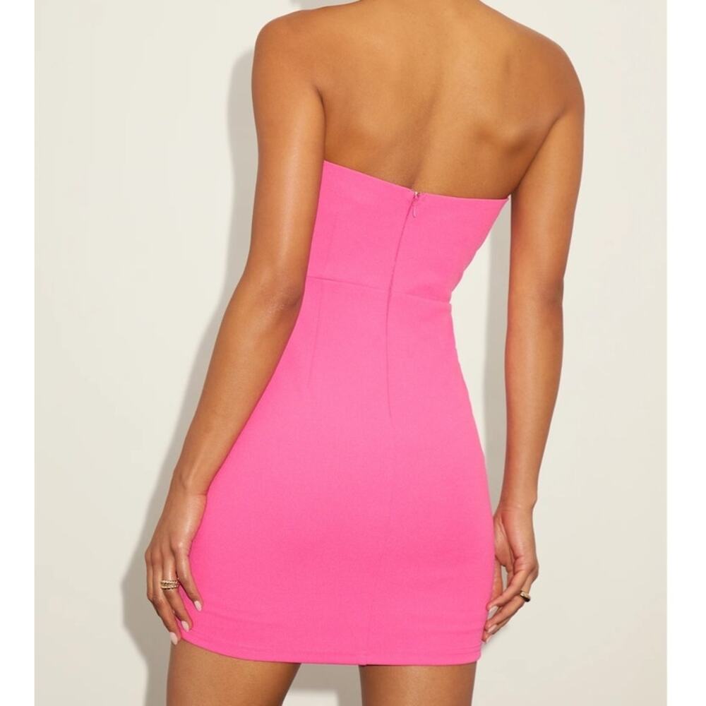 Lulus Dramatic Intent Strapless Corset Bodycon Mini Dress Women's Small Pink - Picture 5 of 14